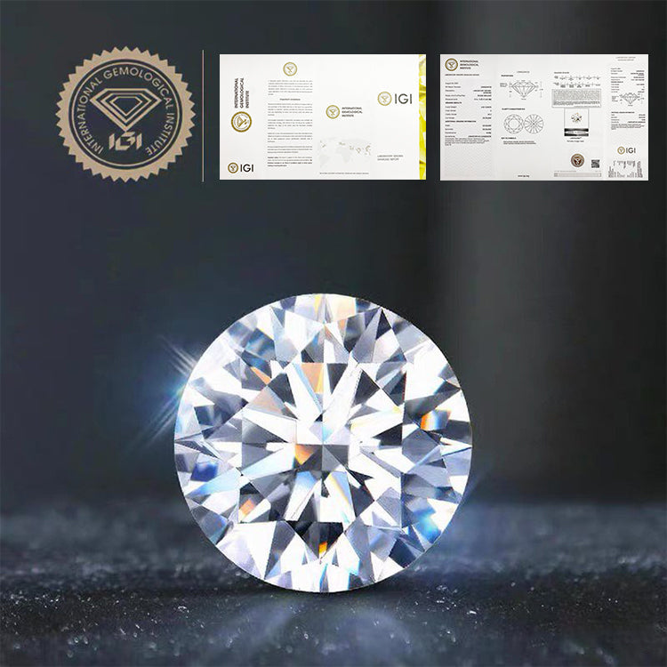 Laboratory Made DEF Diamonds IGI Certified 0.3 Carat - 2 Carat Lab Grown Diamond