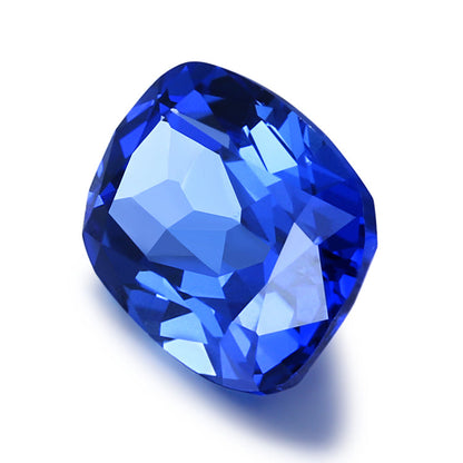 Cushion Shape Gemstone Lab Created Blue Sapphire For Fine Jewelry