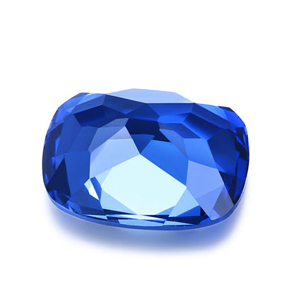 Cushion Shape Gemstone Lab Created Blue Sapphire For Fine Jewelry