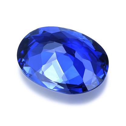 In Stock Best Loose Sapphire Oval Shape Lab Created Sapphire For Jewellery Accessories