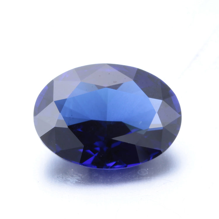 In Stock Best Loose Sapphire Oval Shape Lab Created Sapphire For Jewellery Accessories