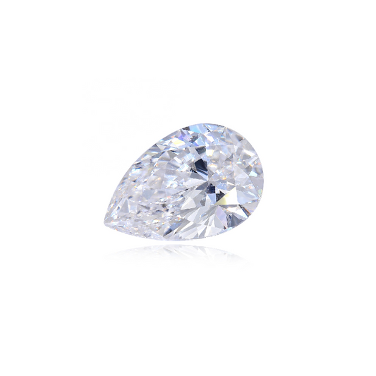 GIA IGI Certificate 1.0ct E Pear Cut Lab Grown CVD Diamond