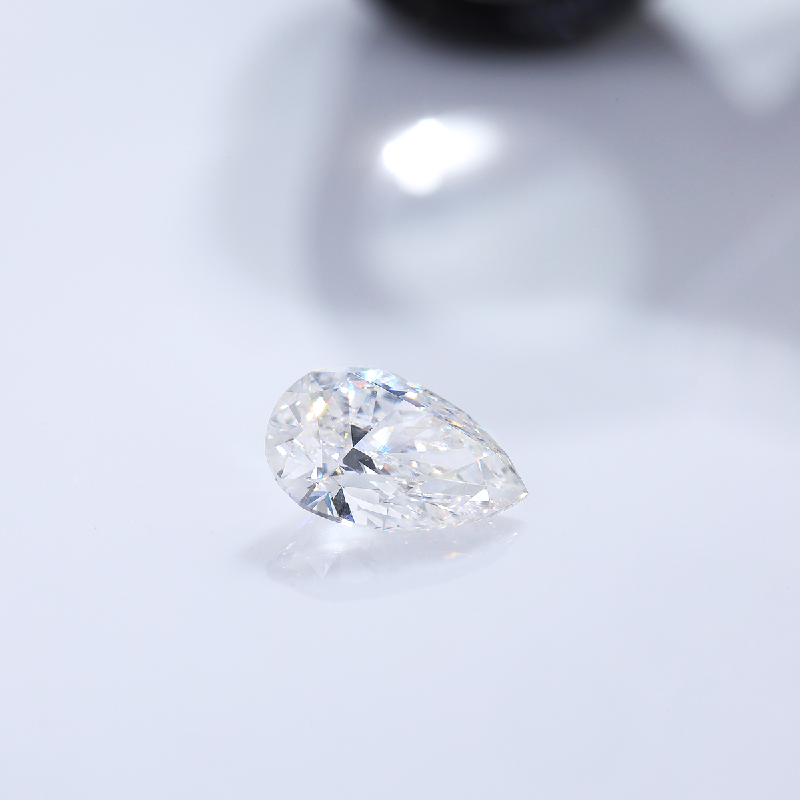 GIA IGI Certificate 1.0ct E Pear Cut Lab Grown CVD Diamond